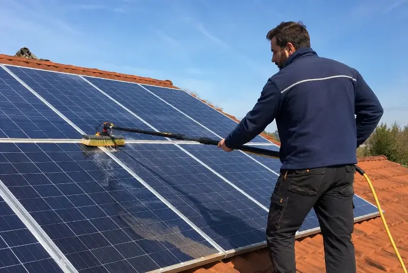 Nettoyage et entretien de panneaux solaires à Misson
